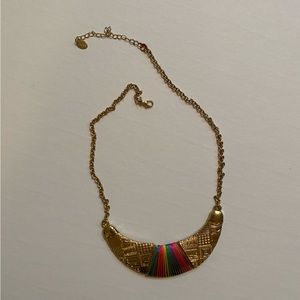 Multicoloured statement necklace